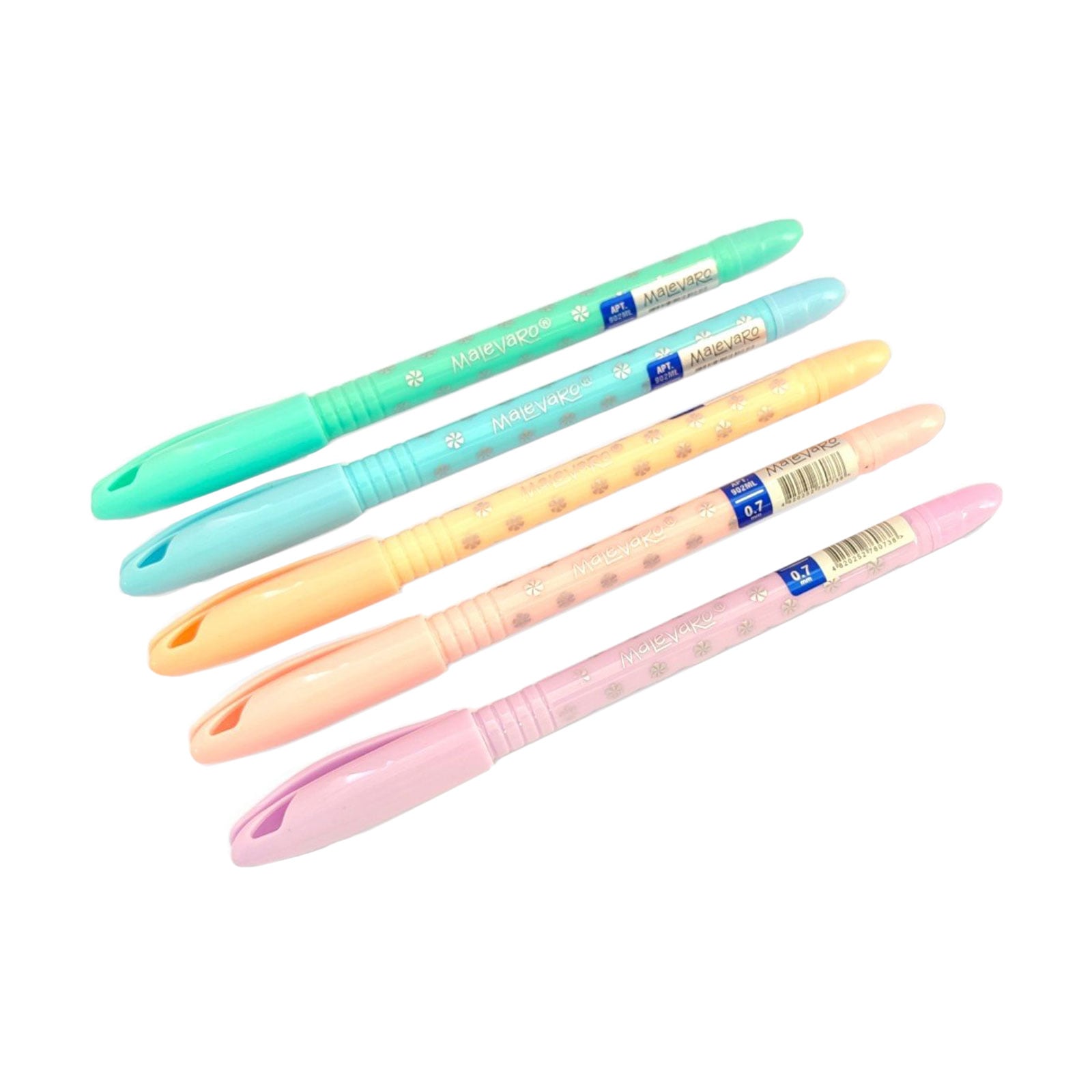 Набір масляних ручок Malevaro Pastel, 0.7 мм, синій, 12 шт (902ML)